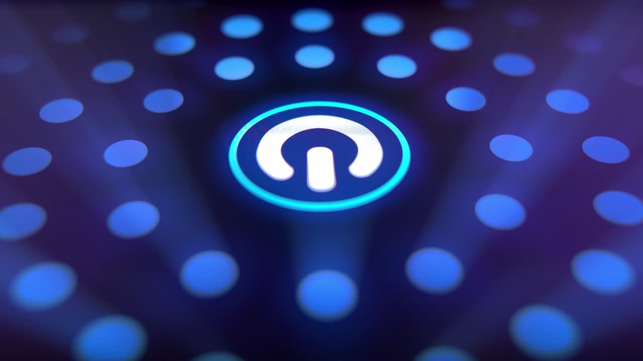 디지털화 아이디어: 인간 손이 시작 버튼을 누르면 최신 기술, 인공 지능, 미래, 기계 학습, 미래 기계 출시, 기계와 함께 사는 사람들