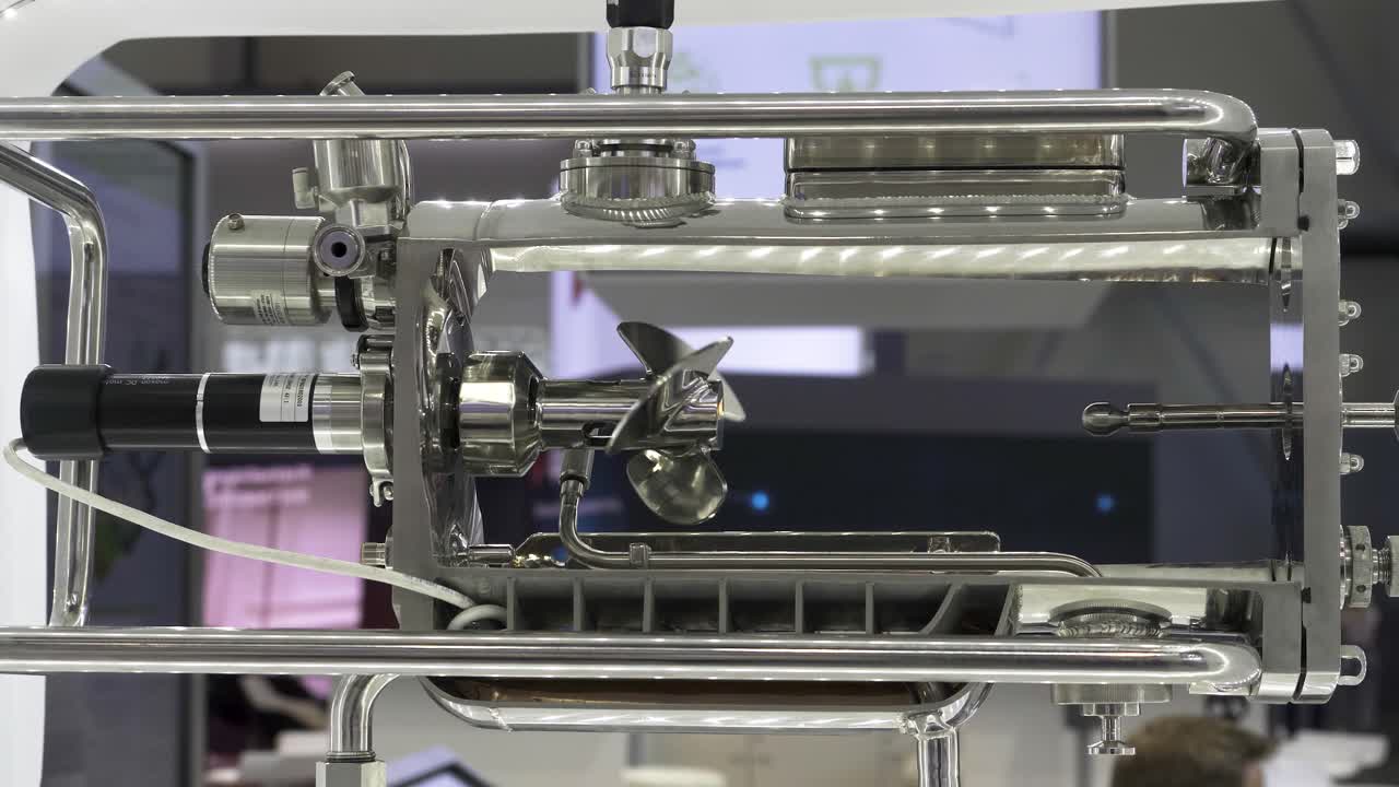 крупный вид компонента промышленной машины