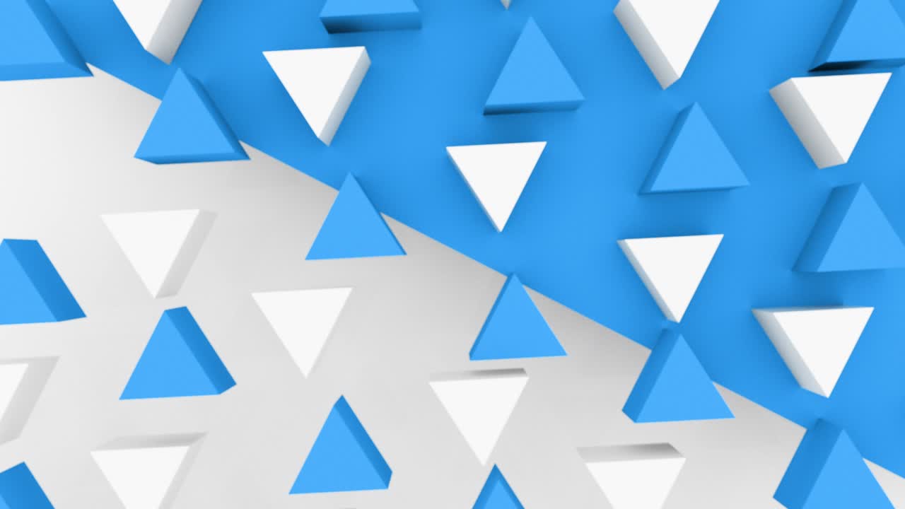 abstract 3d triángulo formas de fondo con diferentes colores. conjunto de 4k imágenes de animación de bucle.