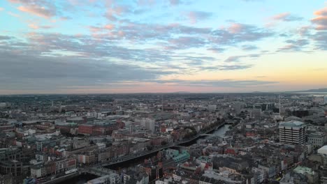 4k aerial footage from the capital of ireland - dublin