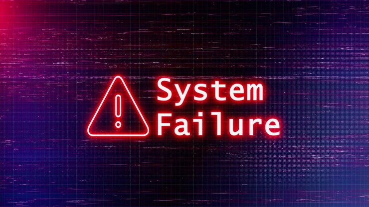 4K systemfejl alarm advarselsskilt med digital binær kode 3D-baggrund udråbstegn hacker