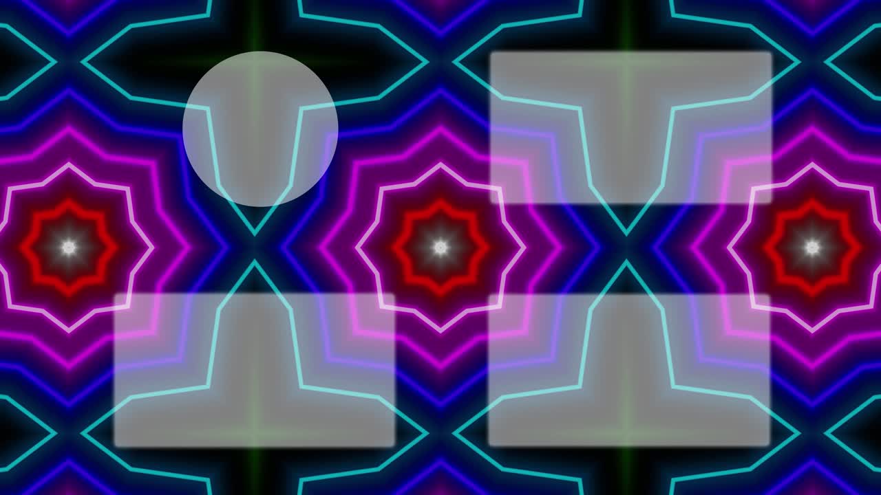 patrón de signo de neón tarjeta de finalización pantalla de finalización gráficos de movimiento