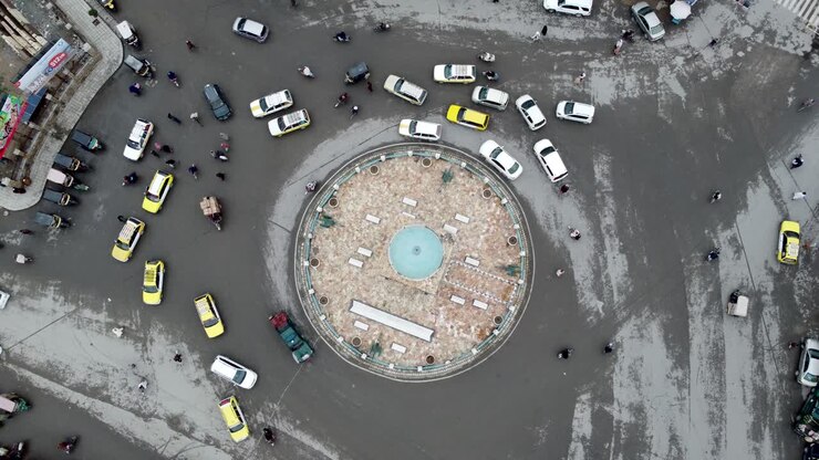 plaza shahidano en la ciudad de kandahar, afganistán