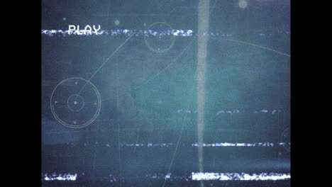 animación de la red de conexiones a través de la pantalla de reproducción
