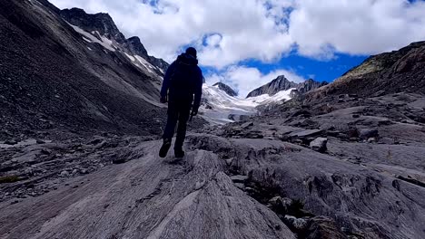 Hiking-in-Alps-in-Switzerland-Mountain