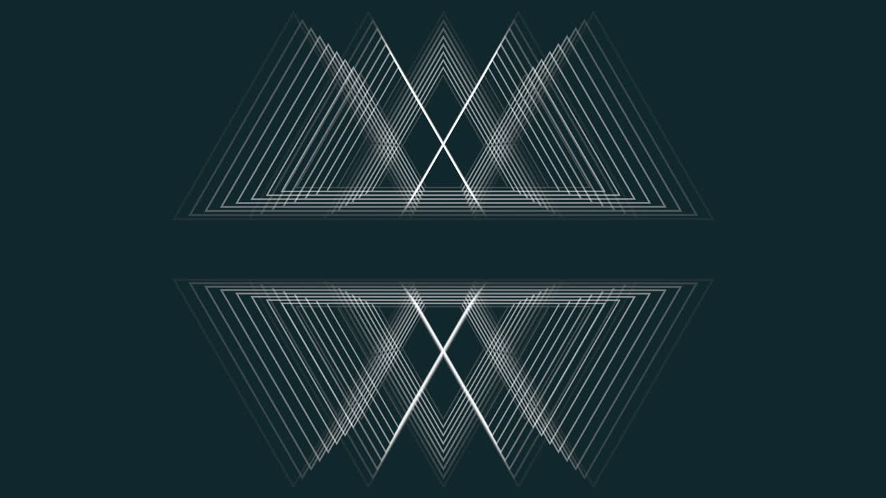 어두운 공간에 흰색 추상 기하학적 라인