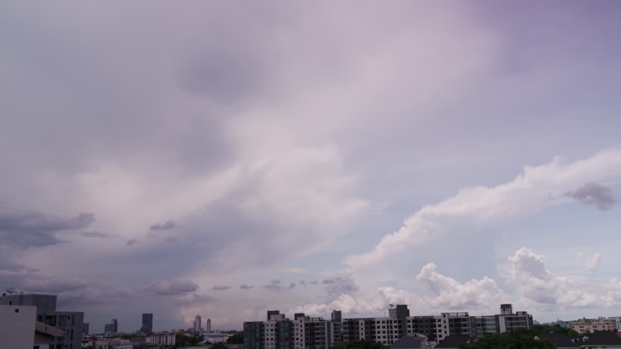 Asian capital cities, famous destinations, cloudy motion, timelapse