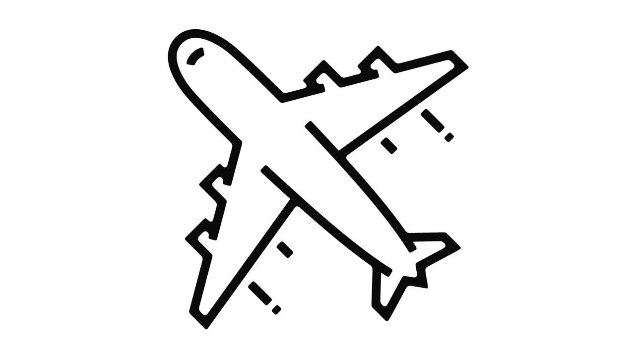 gráfico de movimento de linha de avião