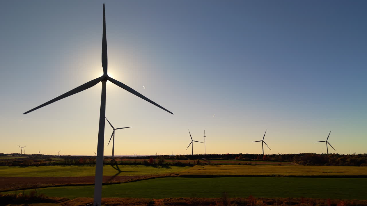 Wind Turbines in a Rural Landscape