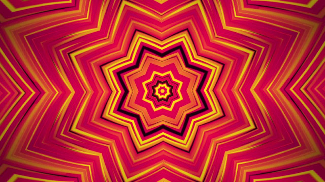 patrón de estrella caleidoscópico abstracto