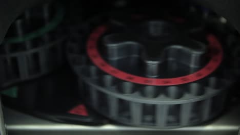 Spinning centrifuge with tubes