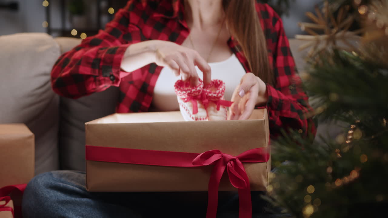 Baby booties christmas gift