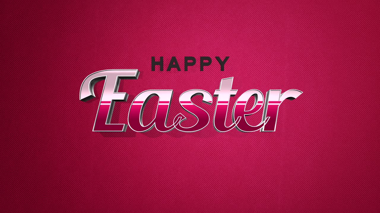 Testo retrò "Buona Pasqua" su texture vintage rossa in stile anni '80
