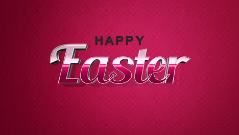 Retro-Happy-Easter-text-on-red-vintage-texture-in-80s-style