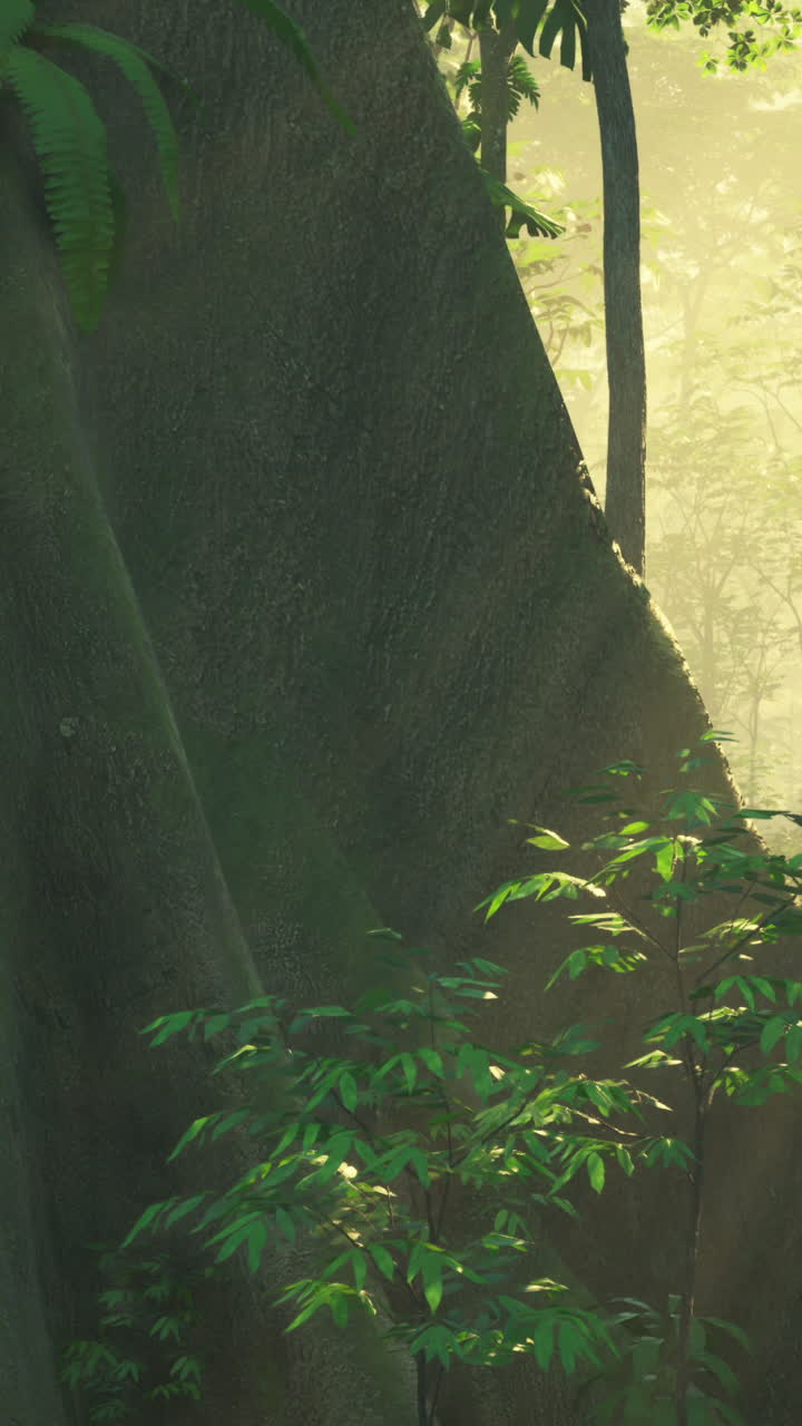 escena de un bosque exuberante