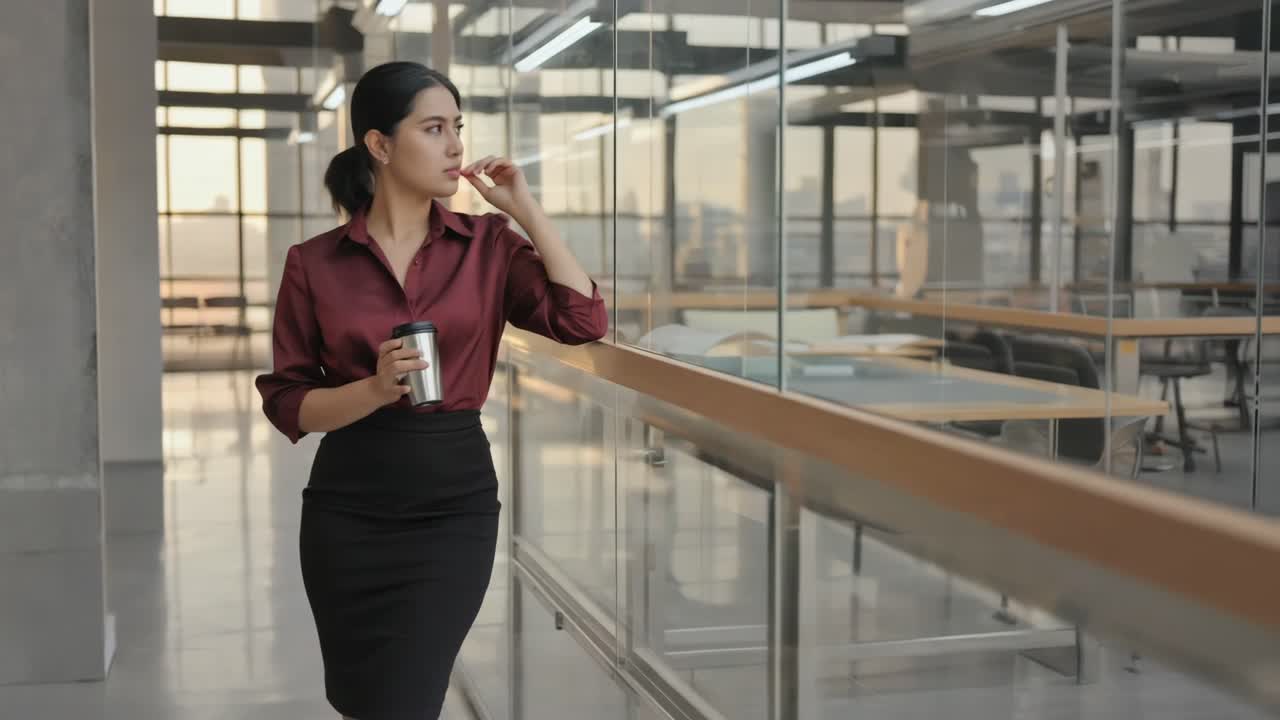 Businesswoman in office setting