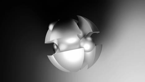 abstract metallic sphere