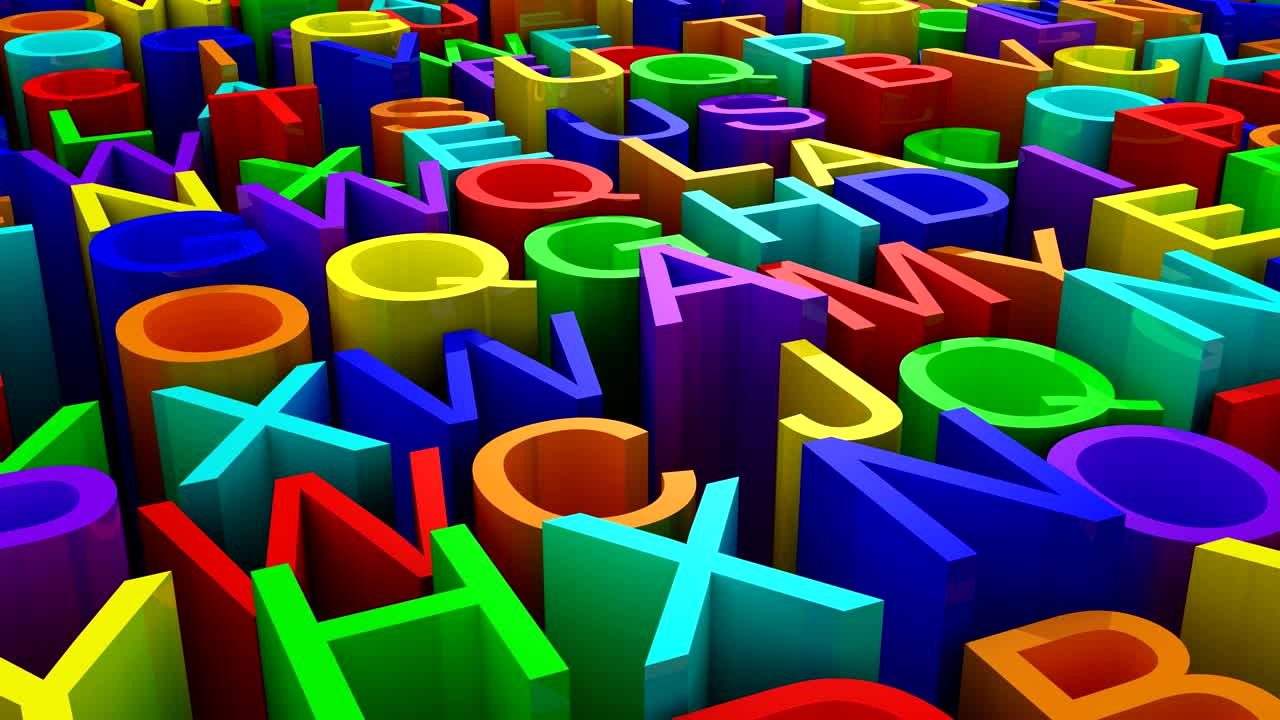 el fondo de las letras