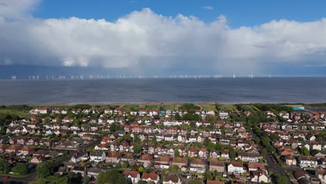 Puesta-De-Sol-En-La-Costa-Del-Popular-Complejo-Turístico-Costero-De-Skegness,-En-La-Costa-Este-De-Inglaterra