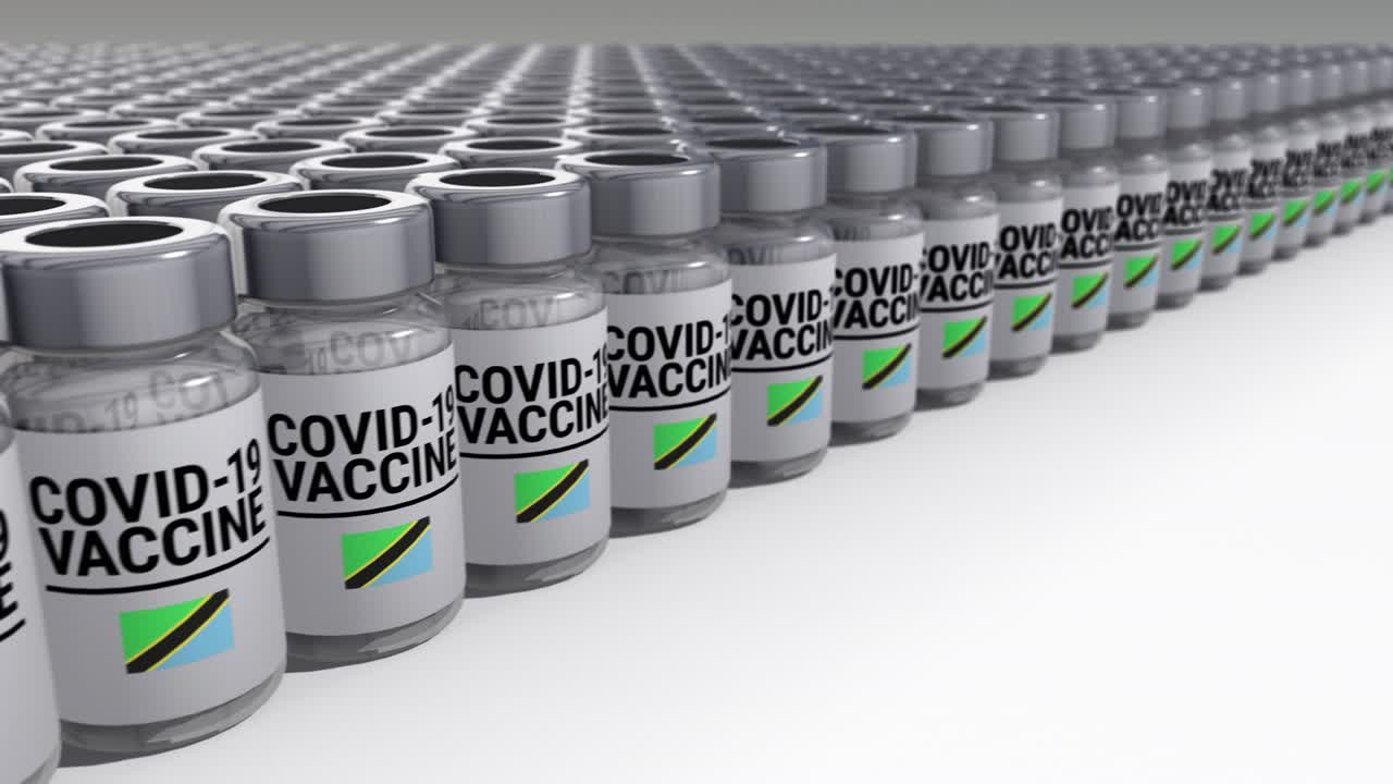 코로나19 백신 병 탄자니아