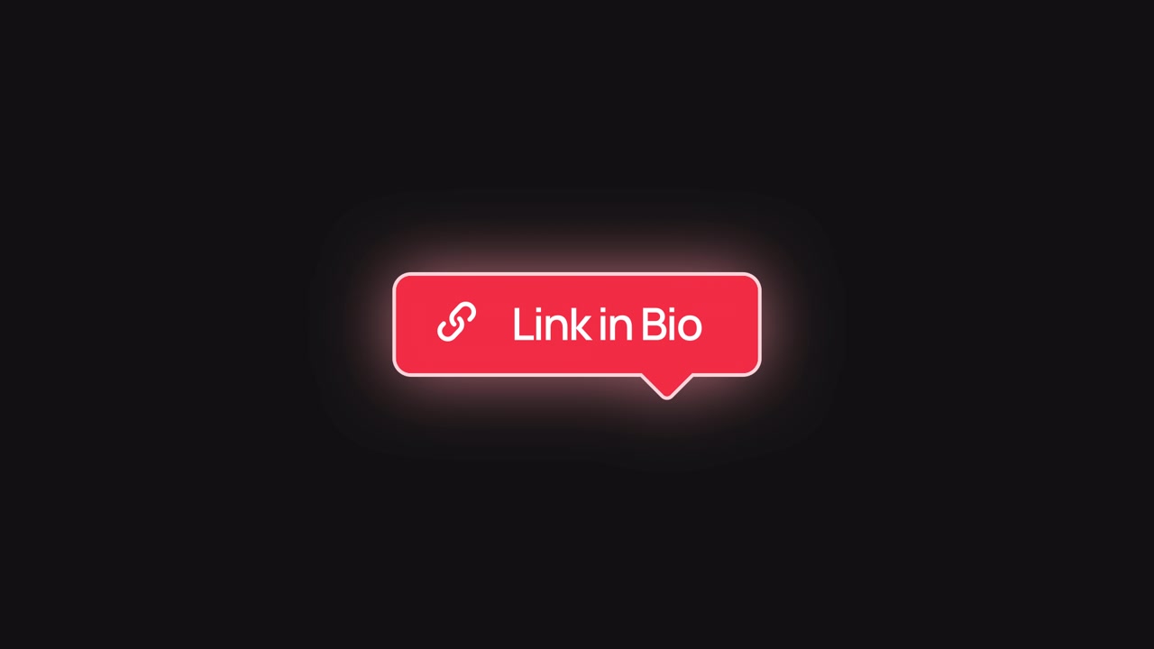 Glowing Red Link in Bio Callout