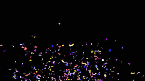 multicolored confetti with alpha channel