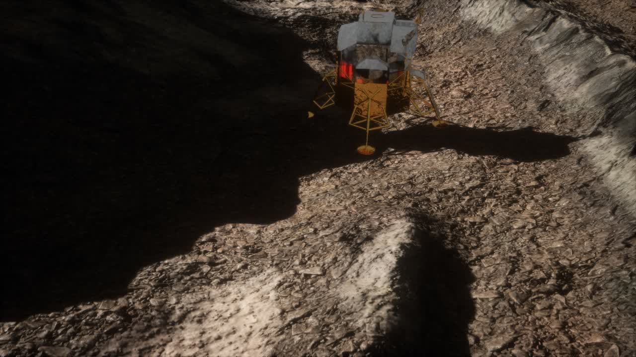 misión de aterrizaje lunar en la luna