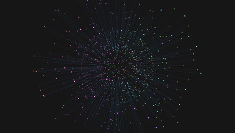 dynamic network intricate lines and dots create visually stunning representation of a complex system