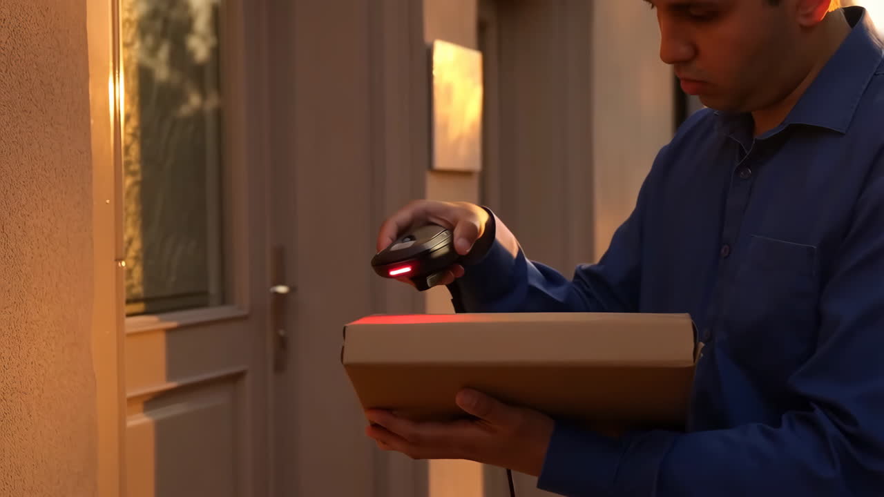 Delivery with barcode scanner