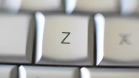 the letter z is on a computer keyboard