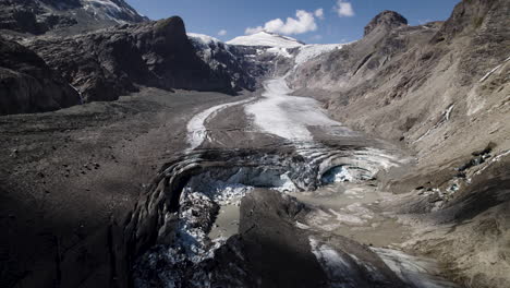 Aerial-shots-of-the-Pasterze-glacier-in-Austria-melting-due-to-global-warming