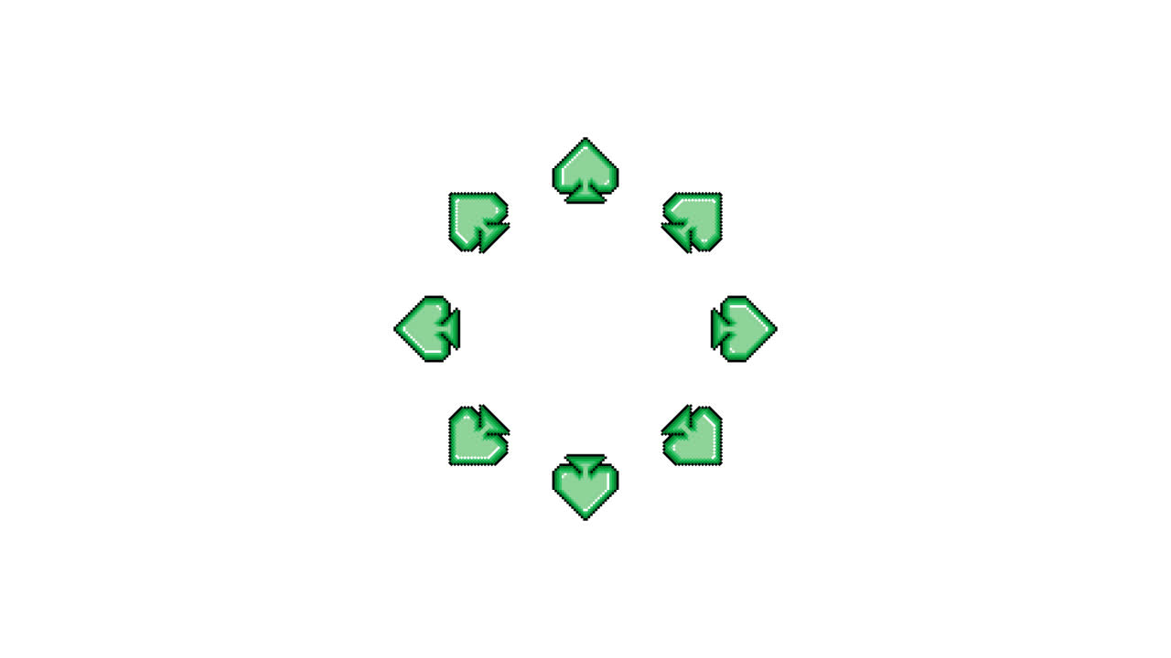 Pixel Art Spad Spinning Circle Animated Overlay Transparent 30fps (5)