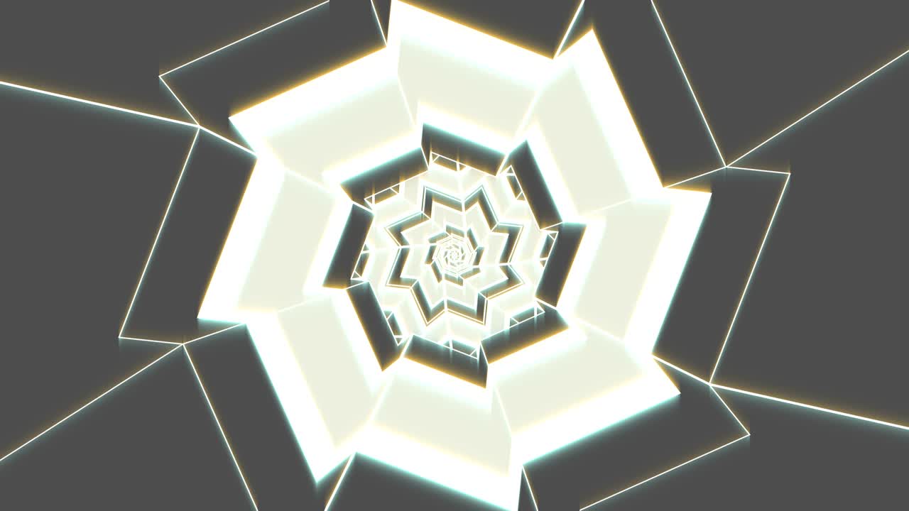 디스코 댄스 및 전자 음악 배경, 원활한 루핑 영상, 에소테릭 코스 만달라