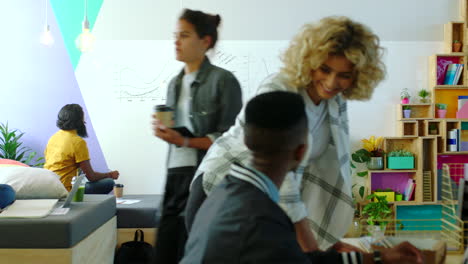 Creative, data analysis and business people
