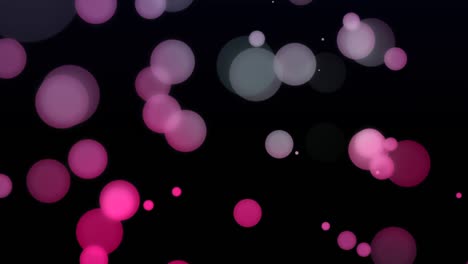 círculos animados coloridos partículas de fondo claro 4k