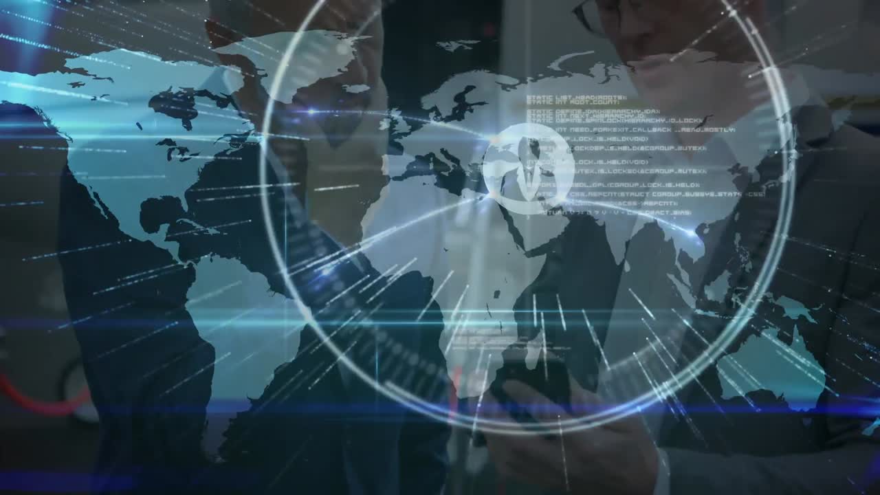 세계 지도와 사업가들에 대한 연결 네트워크의 활성화