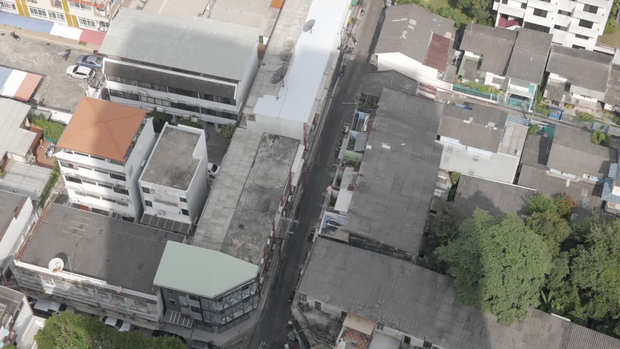 vista de pájaro de la ciudad de bangkok desde el cielo