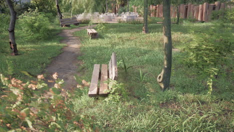 beautiful-bench-in-the-park-at-spring-sunny-day