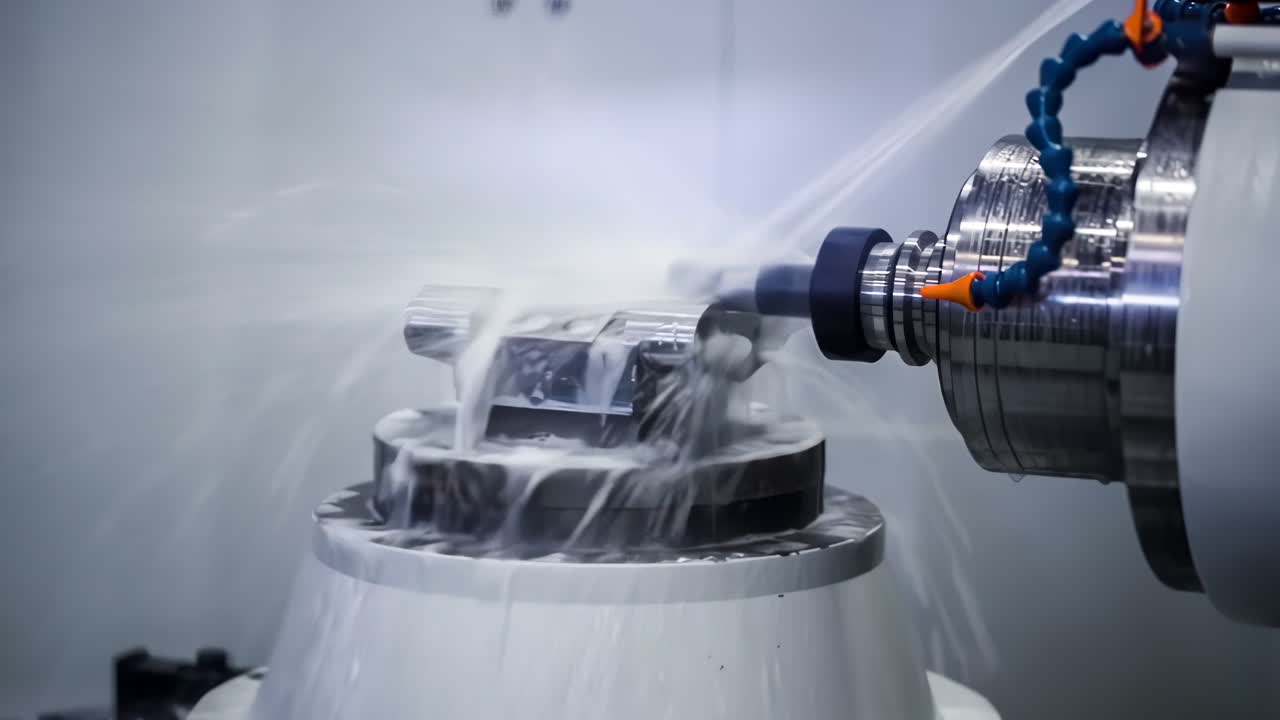 Specialist engineer metalworker industrial experienced operator technician worker Skilled machinist working intently on a large industry in metal factory workshop with Large Machines