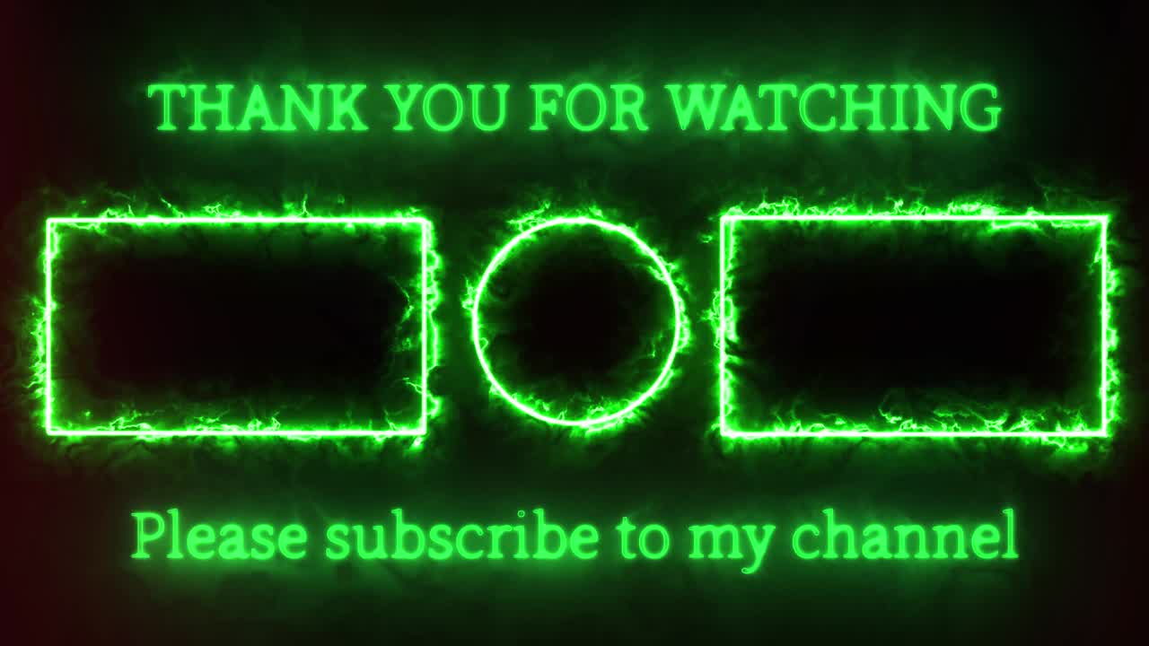 간단한 그라데이션 엔드 카드 엔딩 스크린 모션 그래픽