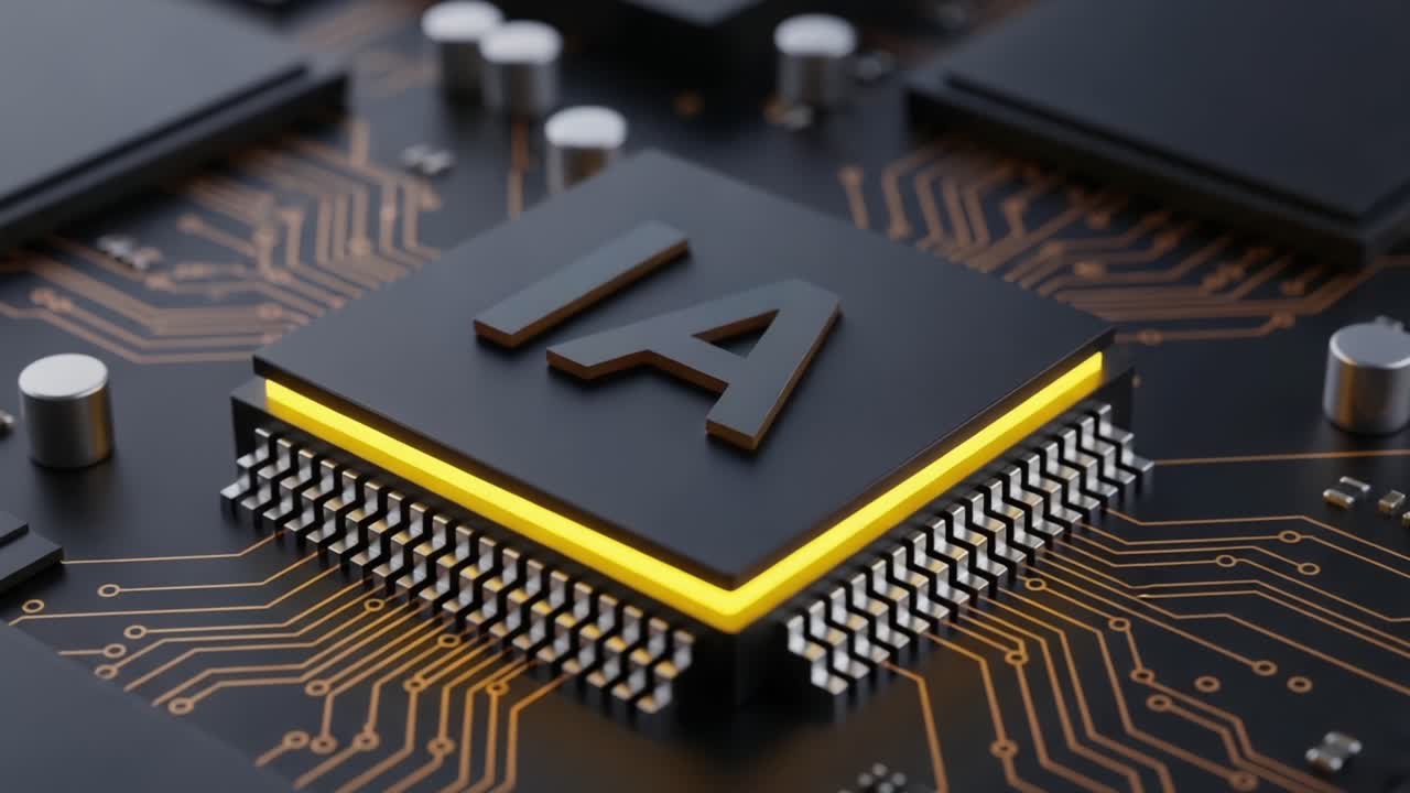 Advanced Microchip Technology Showcase: A Close-Up Look at the Innovative IA Circuitry in Modern Electronics and Their Transformative Impact on AI Development