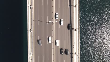 aerial view istanbul bridge