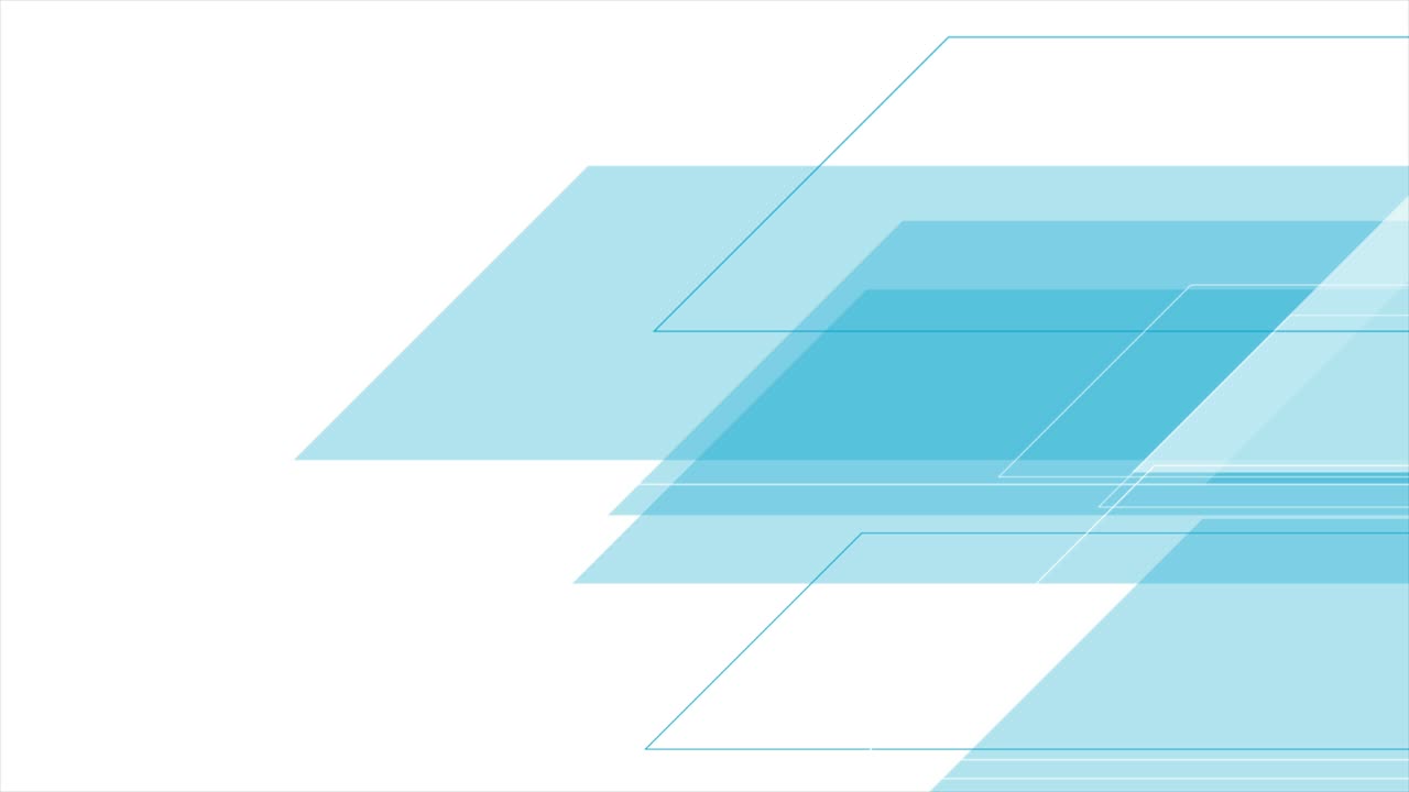 White blue tech geometric abstract motion background