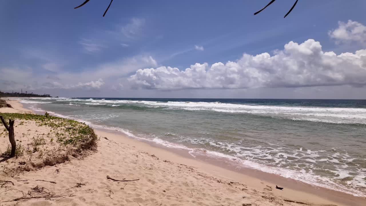 Romantic holiday destination empty ocean beachfront nature outdoor Sri Lanka Asia