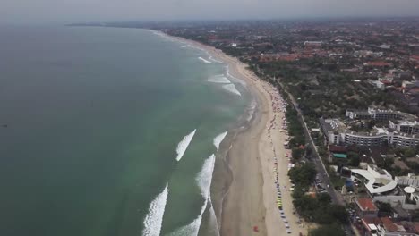 aerial view of kuta beach, bali