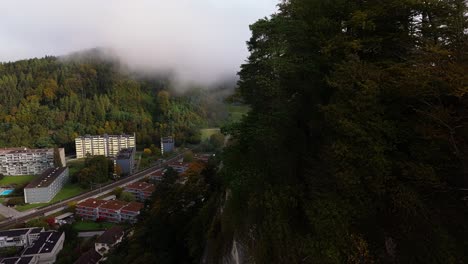 droneflight next to the "gysnauflüe" in burgdorf switzerland.