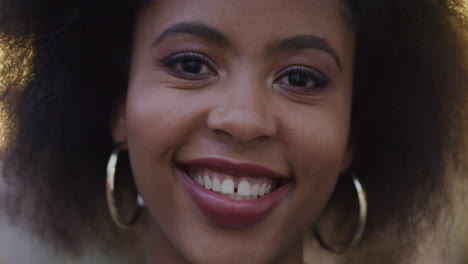 Portrait-happy-african-american-woman-smiling