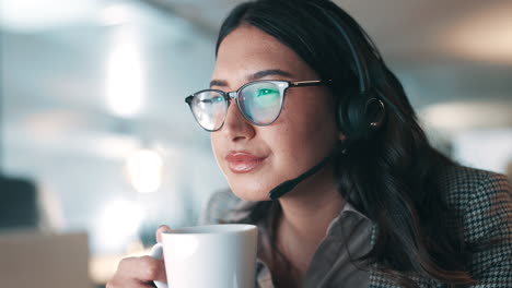 Geschäftsfrau,-Callcenter