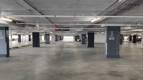 empty underground parking garage