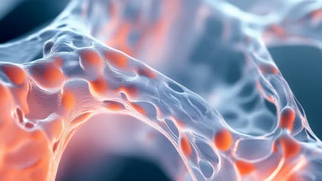 abstract microscopic cellular structure